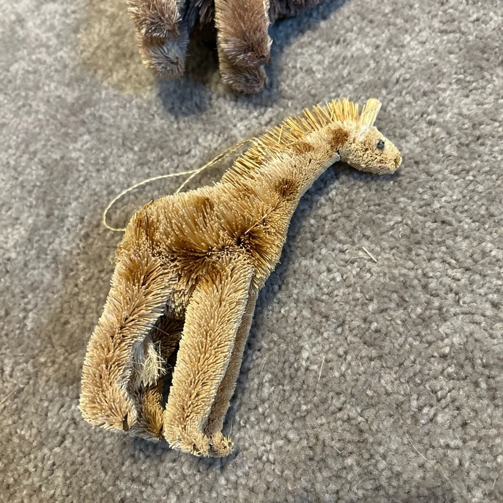 Set of (4) bottle brush ornaments